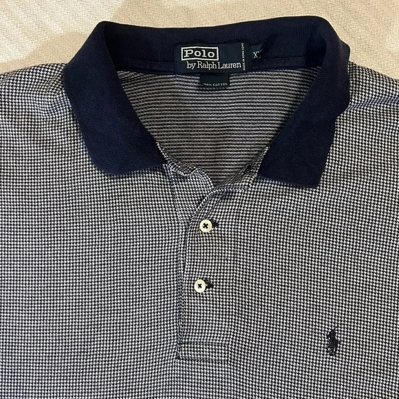 Polo by Ralph Lauren Men's Navy and White Shirt - Picture 2 of 9